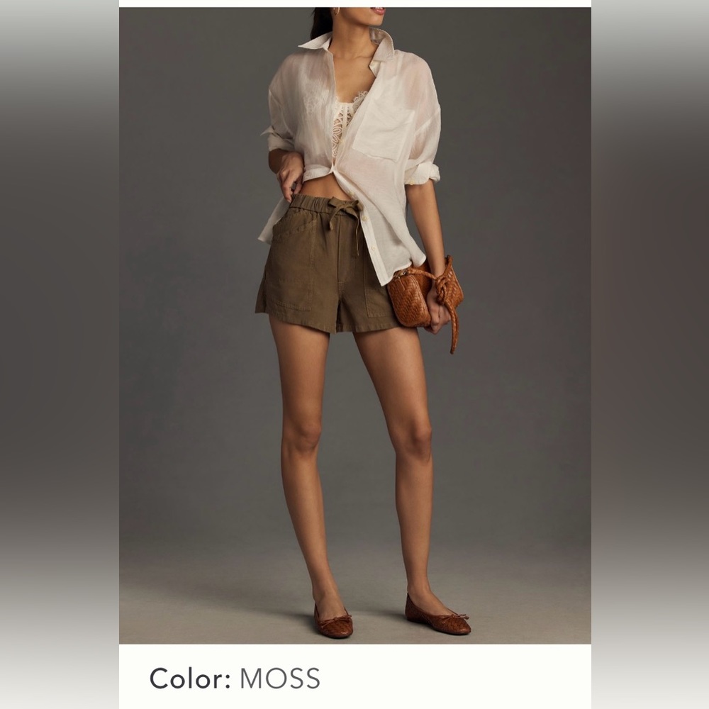 Anthropologie drawstring shorts, NEW! Size XL